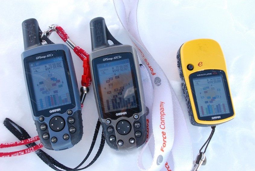 Shot of three GPS's