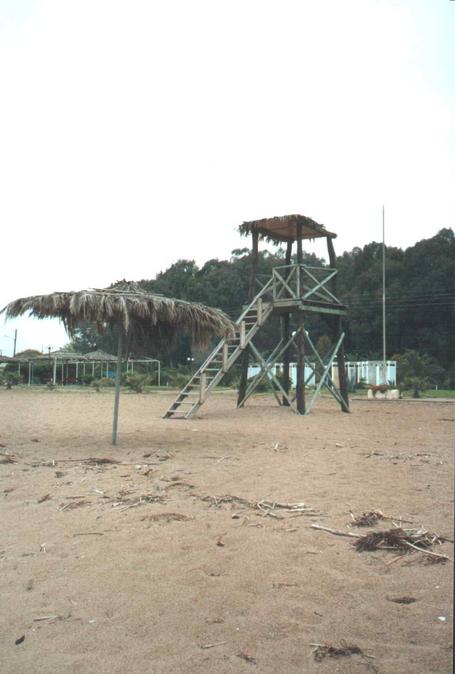 Deserted beach, very off season