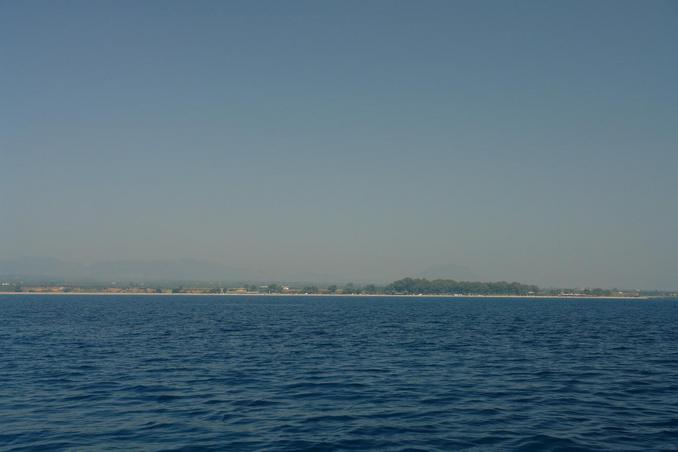 Looking north from confluence, Ithomi castle-rock