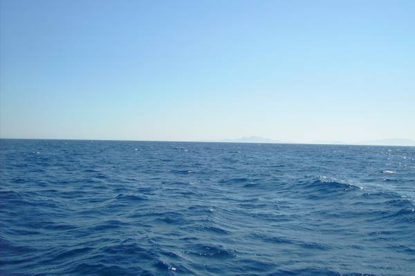 Looking south, south-east cape of island Zákynthos