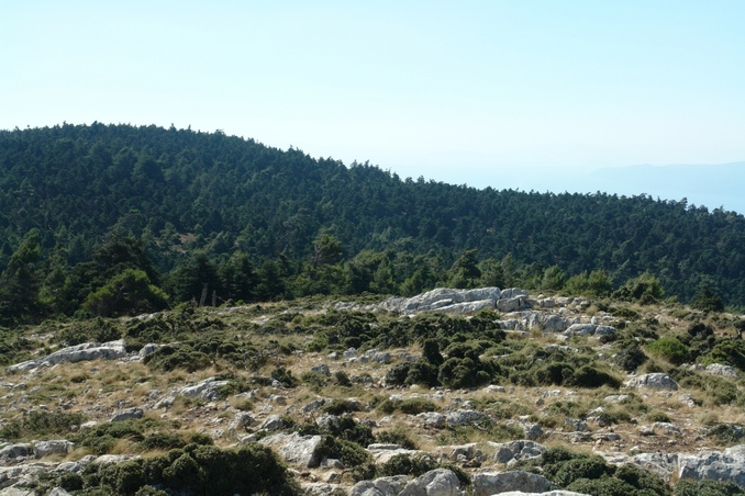 Cp as seen from the top of the mount Geraneia