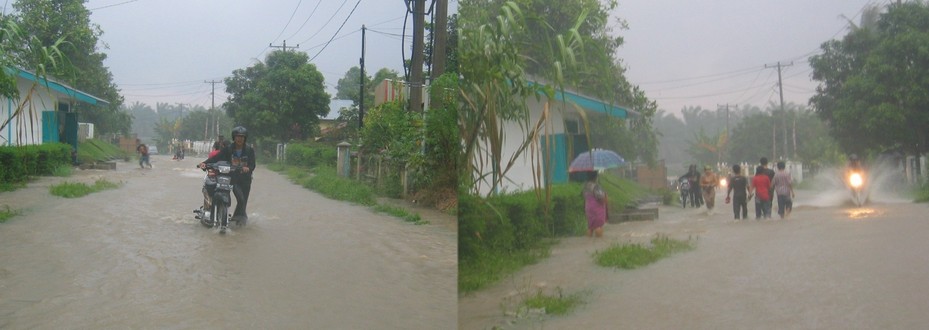 Flooding in the streets