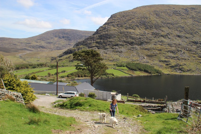 End of the road at Lake Coomasaharn