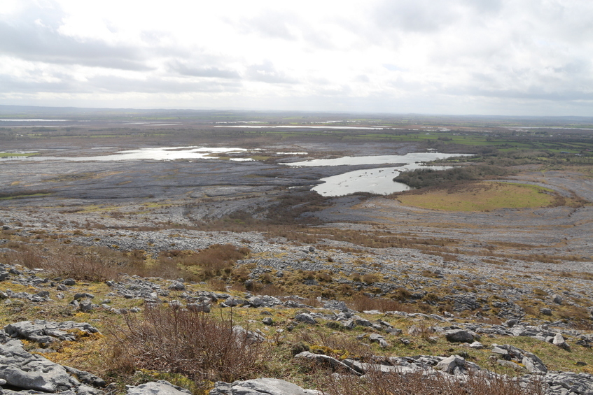 Looking down toward the confluence