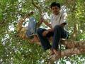 #7: Manohar & Gautham lounging around waiting for the ferry