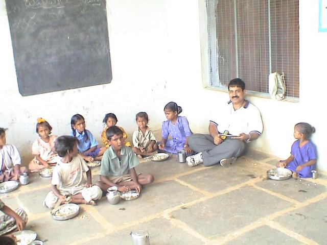 mid-day meal at school