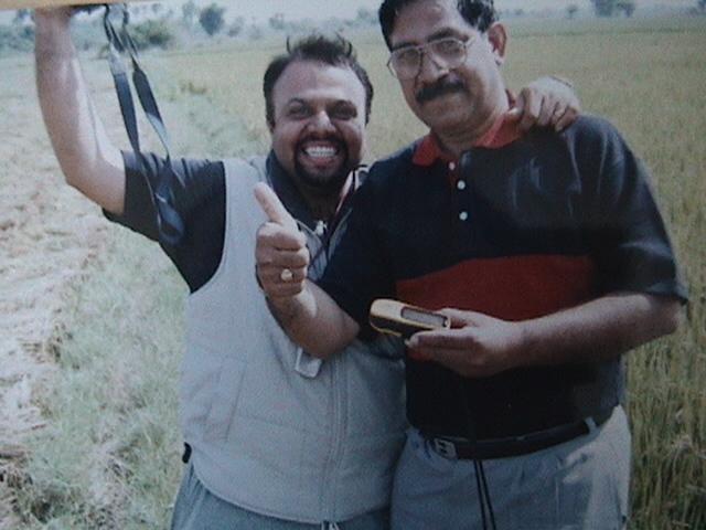 We did it. Chandra with Praveen Goggi at the confluence point