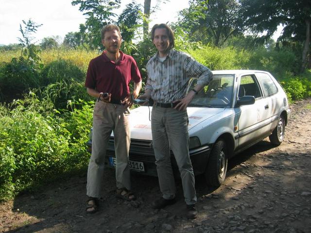 Jens and Rainer at the Confluence Point