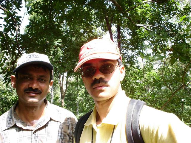 Kishore & Lakshman at the point where the attempt was aborted