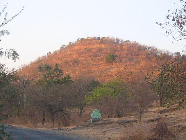 Temple at a hilltop near confluence