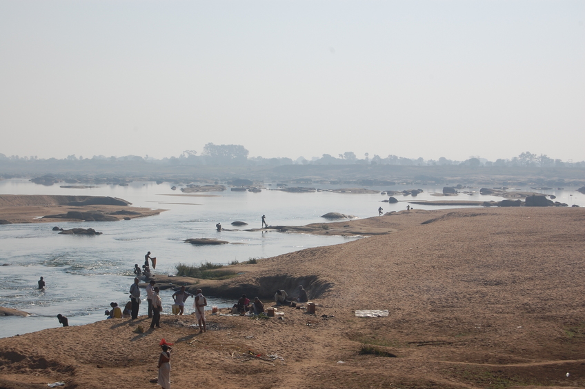 Confluence of another kind- The Tel and Mahanadi at Sonepur