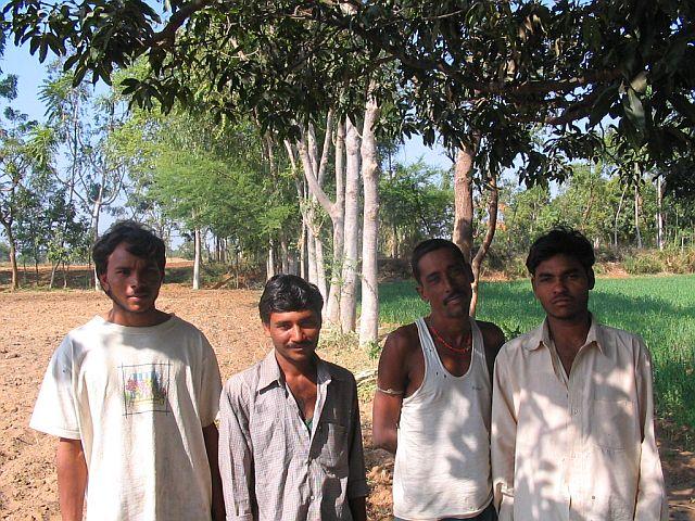 Farmers who were working there