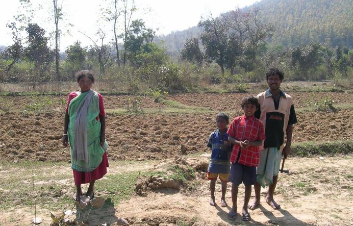 Rural farmer family at the CP