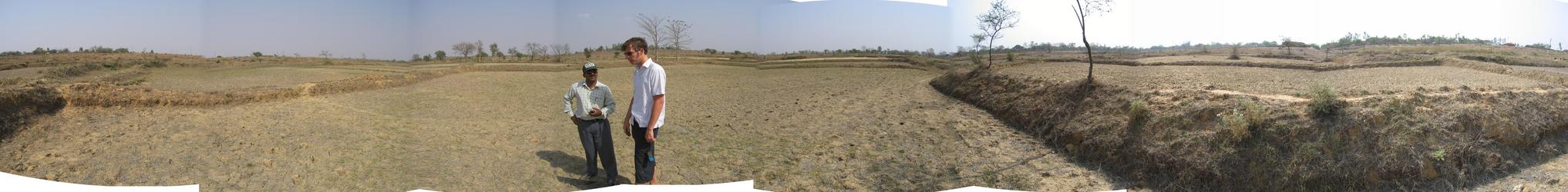 Panoramic view taken from the confluence point