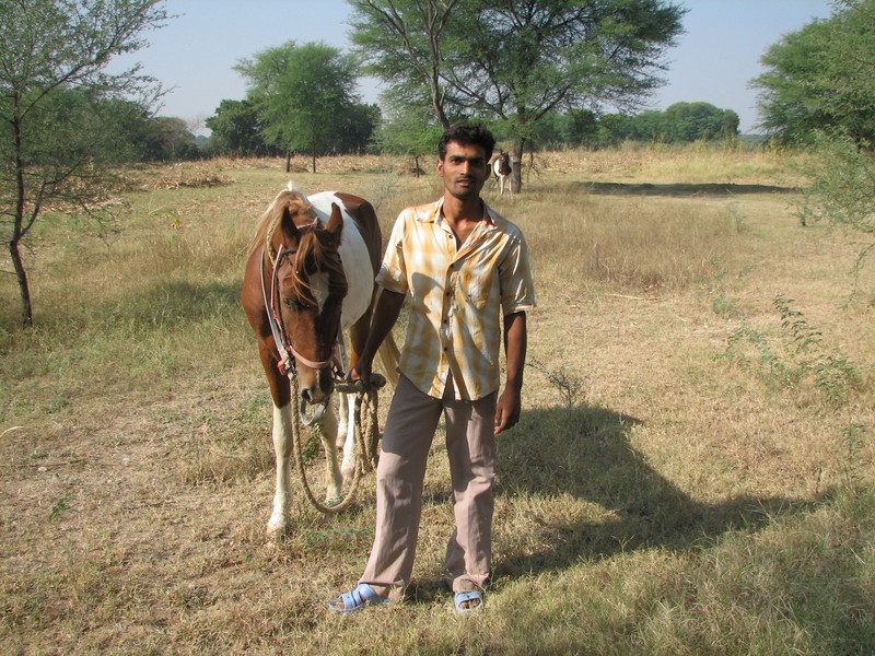 Veejay, after asking me to ride his horse, but before asking me to have some lunch with him.