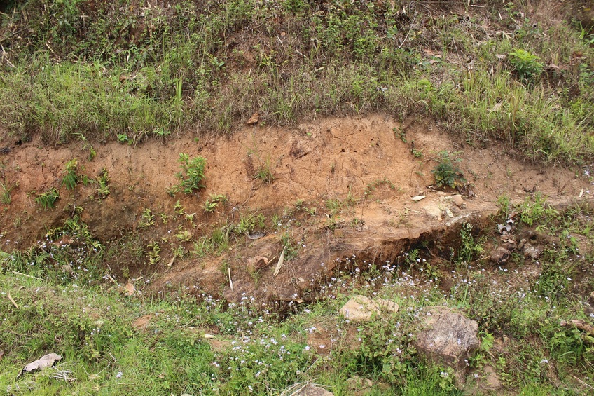 View of the Degree Confluence Point at the foothil