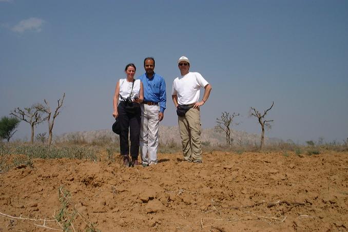 Claude and Dominique with their guide Mahipal Singh