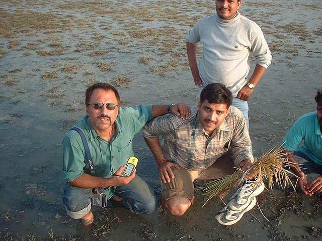 The team just out of the water logged area, chander devgun, sachin bahmba and surinder solanki