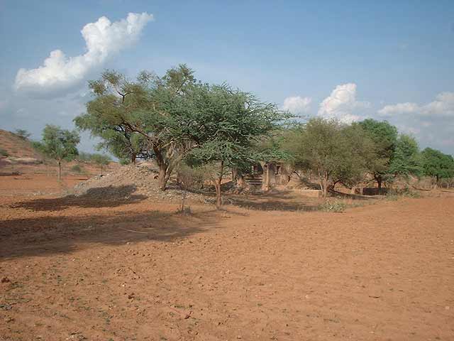 Looking towards North with a well in foreground