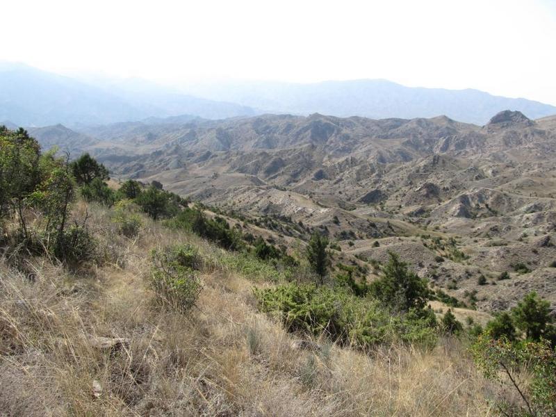 The countryside in the region of 39°N 47°E