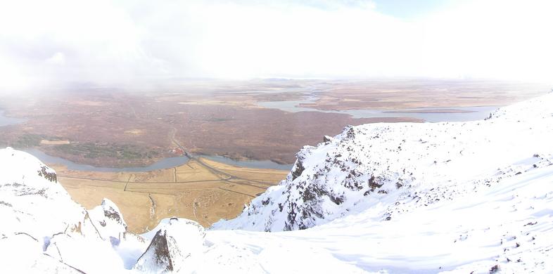 Top of the gully seen from the confluence