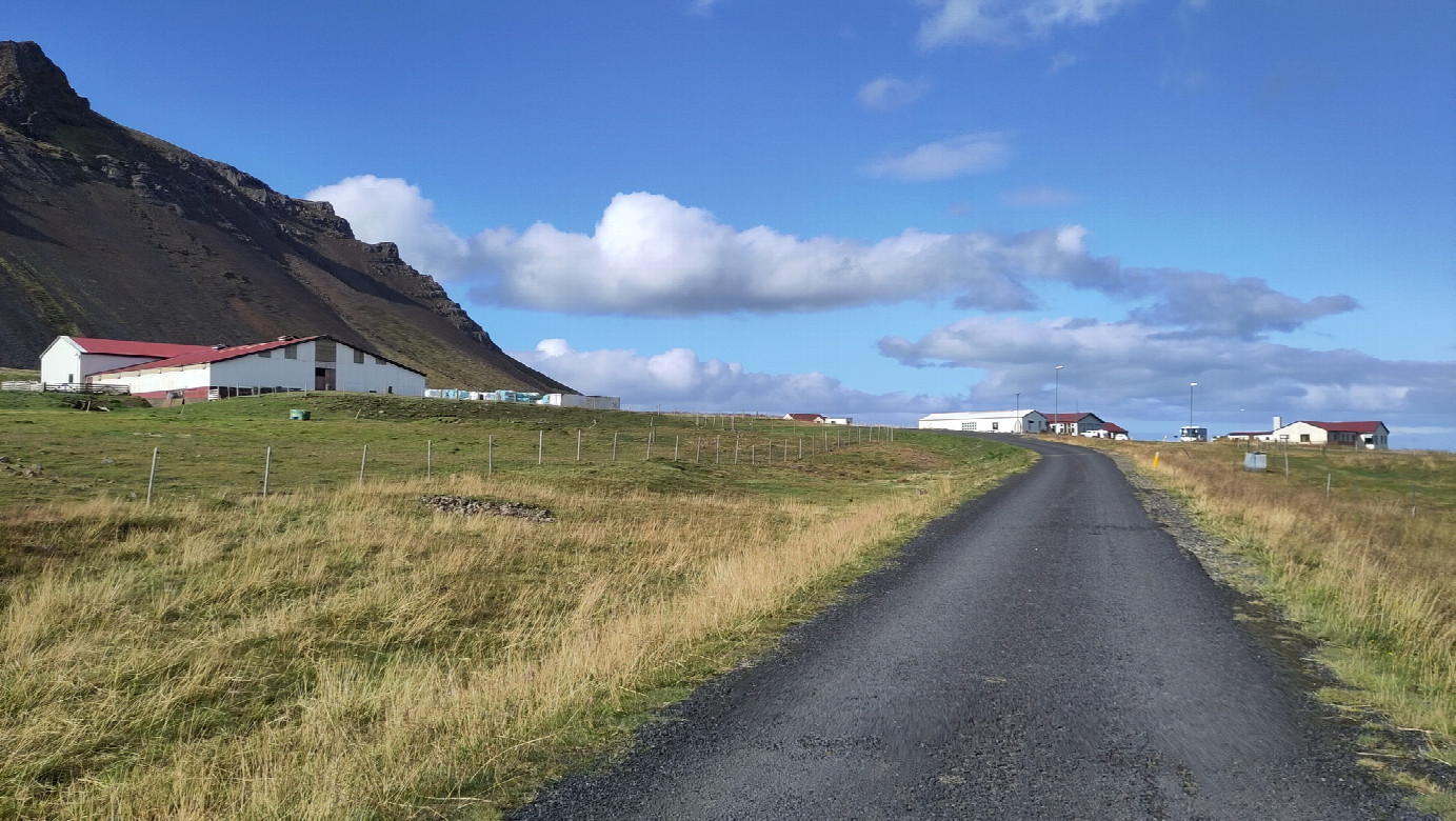 shark museum at the right and confluence mountain left