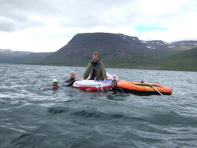 MS Atlantic 130 ( Svarthamrar (Black cliffs) farm behind )