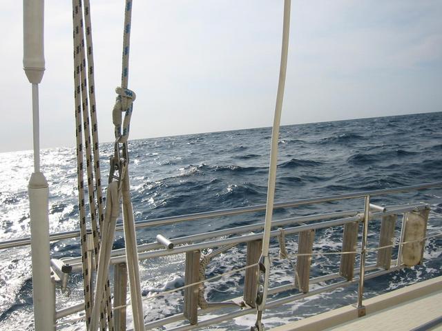 Looking west, Sardegna is somewhere behind horizon