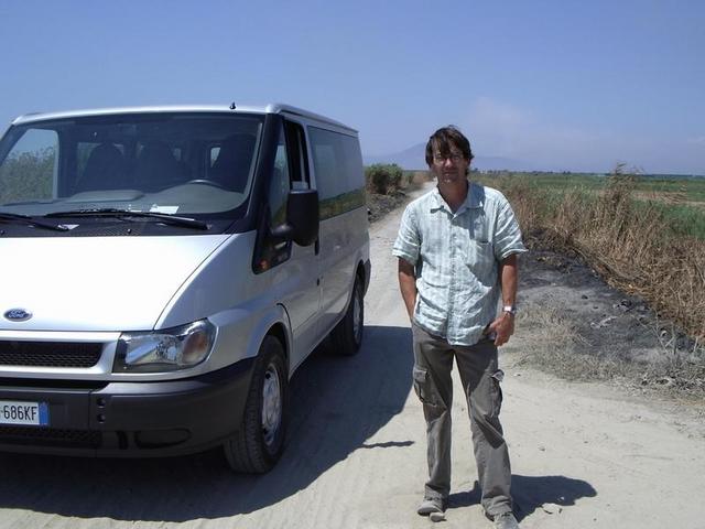 André Boisvert, the soundman near the point