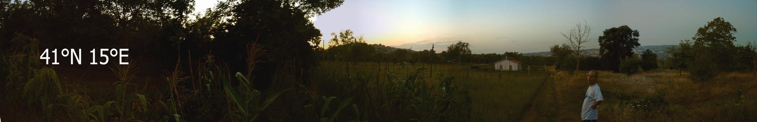 Panorama from the confluence (left) to Sant'Angelo all'Esca & Fontanarosa