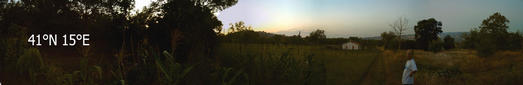 #1: Panorama from the confluence (left) to Sant'Angelo all'Esca & Fontanarosa