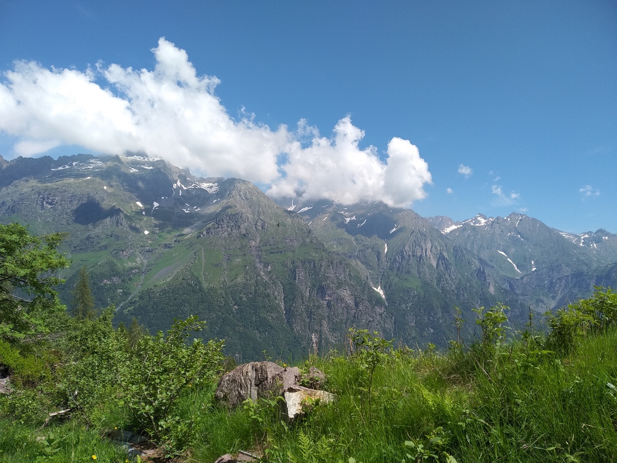 Mountain view to the North (from the pass) / Горный вид на север (с перевала) 