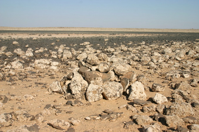 What looks like a cairn, almost on top of the CP