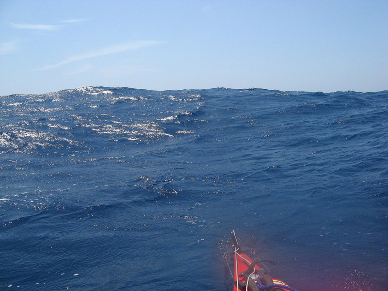 Looking west from the confluence.  Nearest land is over 1000km away in this direction.