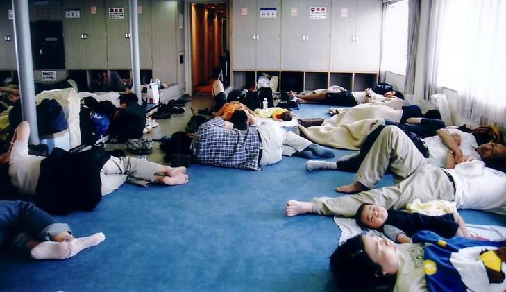 Passengers on the ferry to Hirado