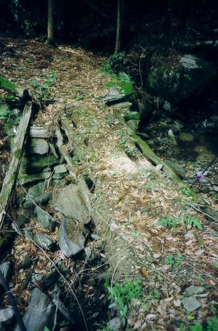 Small wooden bridge