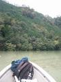 #4: Approaching the confluence on a cliffy, vegetated slope.