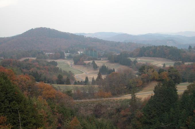 Golf course view at 90 meters from the point