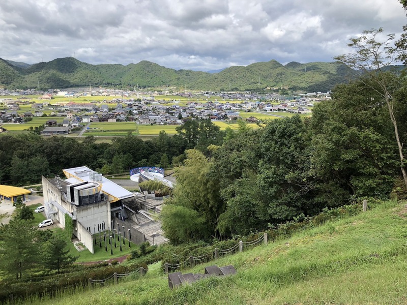 Looking westward, with the science museum at the bottom of the hill