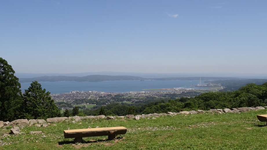 View from former main enclosure site of the castle