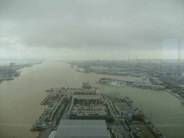 The Niigata Harbor area looking towards the confluence