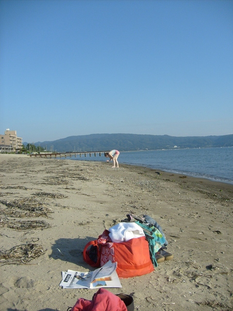 Relaxing on the beach near Mano