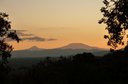 #9: Kilimanjaro in the setting sun at about 100 km distance