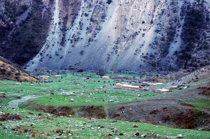 The village about 400 meters from the Confleunce Point