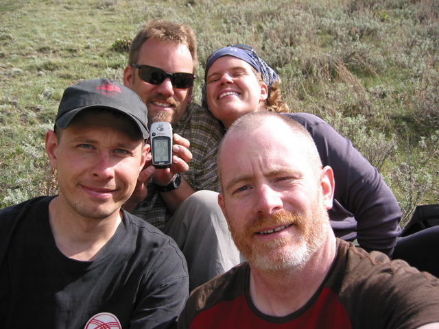 L to R Dimitry, Jon, Inga, and Doug at the Confluence