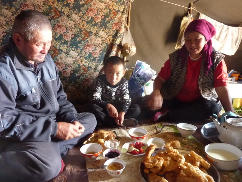 A snack before the trek