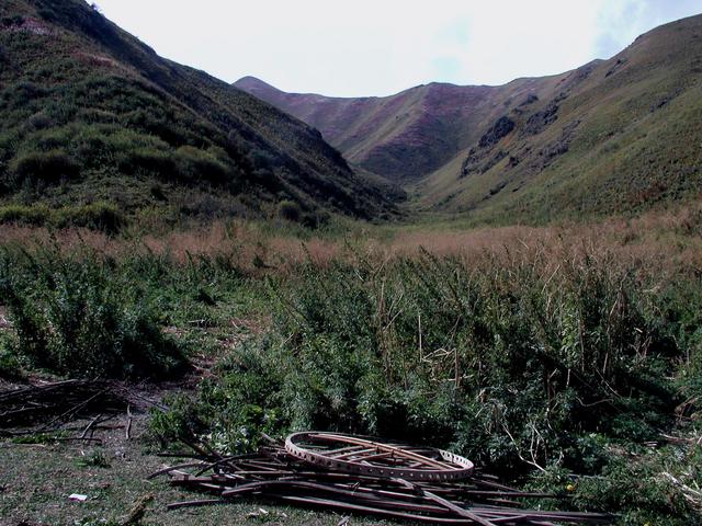 CP is 800 meter away on the left ridge of the first hill