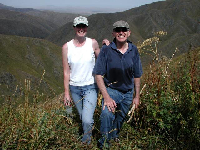 Maureen and Tom at their first confluence point