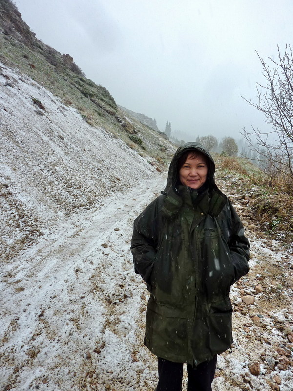 Gulsun on her way towards the confluence point