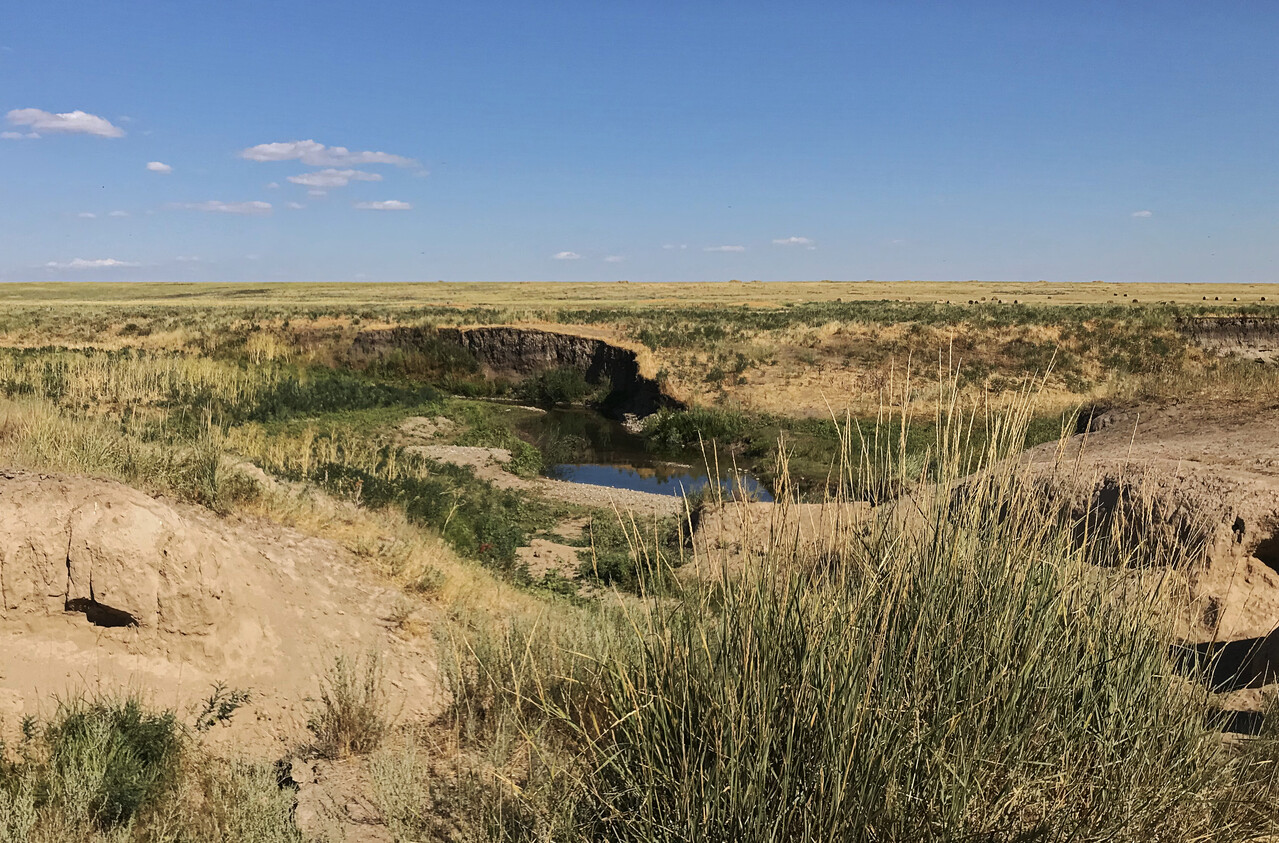 intermittend stream Tekebulak during summertime